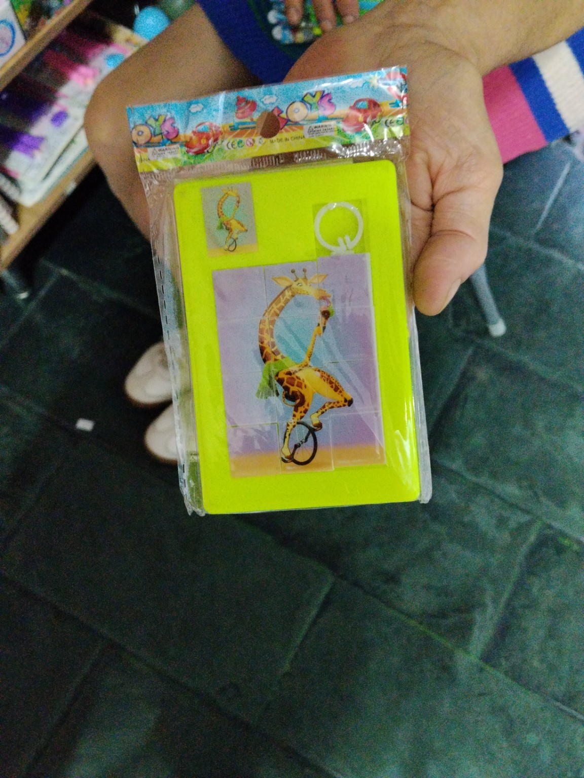 Foto de Quebra-cabeça deslizante com chaveiro (girafa)