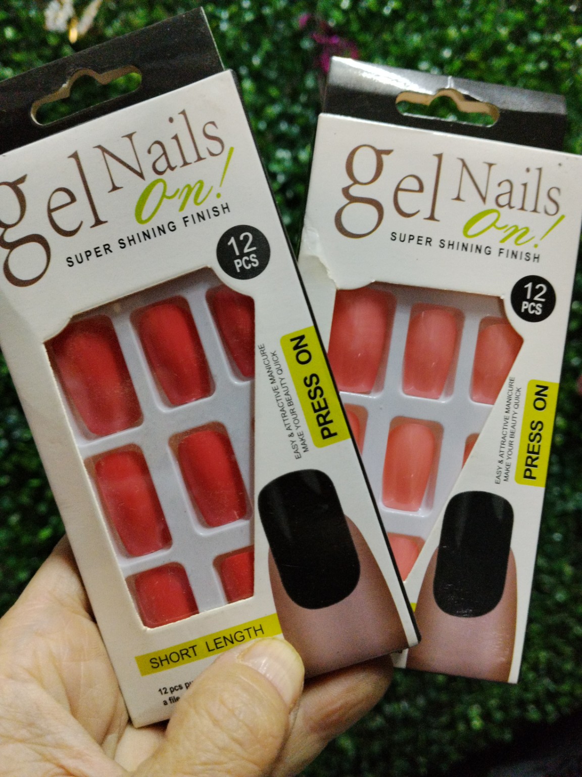 Foto de Cartela de unhas postiças curtas press on - 12 peças