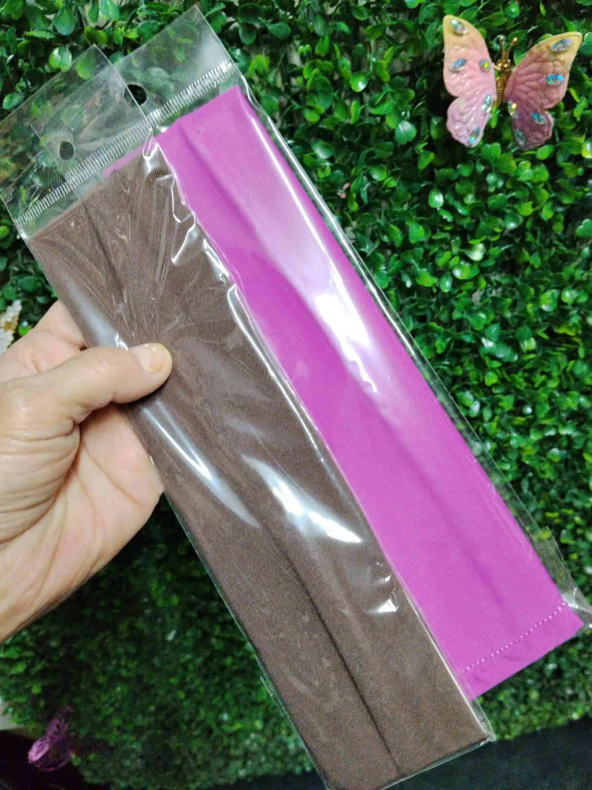 Foto de Faixa elástica larga para cabelo, cores variadas