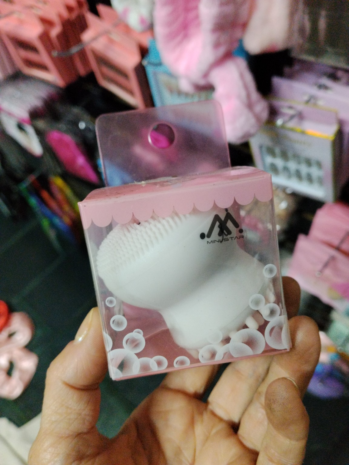 Foto de Escova facial de silicone para limpeza e massagem