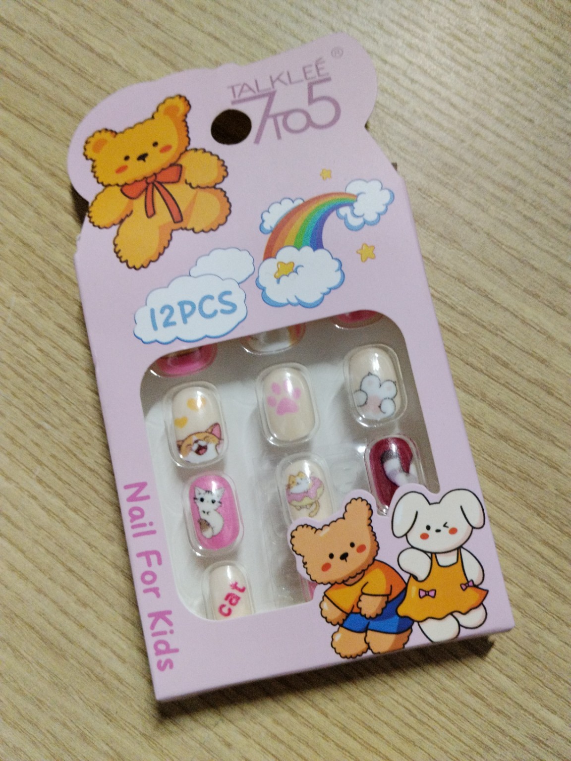 Foto de Cartela de unhas postiças infantis, 12 peças